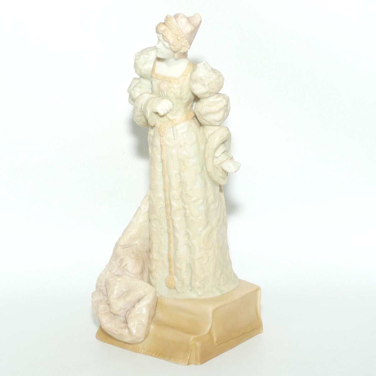Doulton Burslem Vellum figure by Charles Noke | Ellen Terry as Queen Catharine
