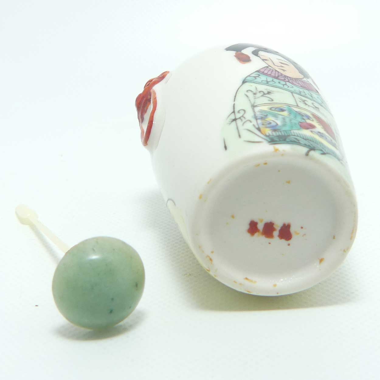 Vintage Porcelain Snuff Bottle | Chinese Emporer and Empress scenes