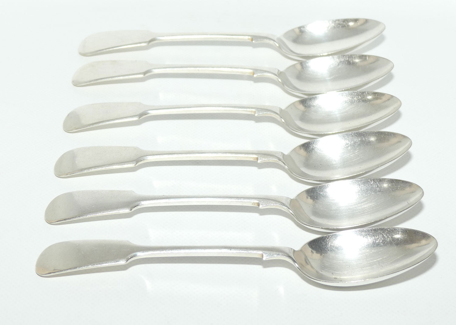 Set of 6 John Dixon and Sons | Silver Plated Fiddle Pattern Tablespoons | 19cm