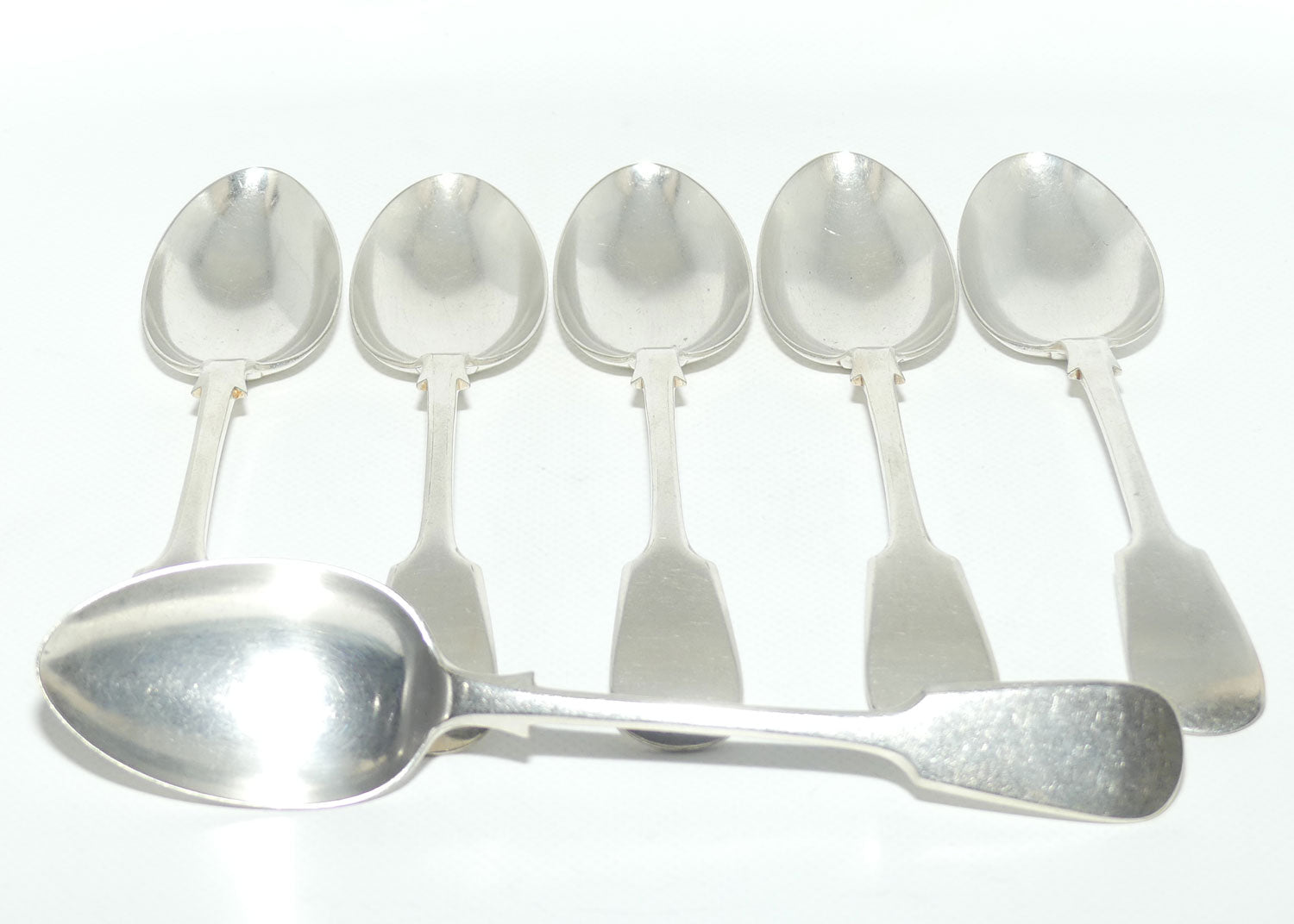 Set of 6 John Dixon and Sons | Silver Plated Fiddle Pattern Tablespoons | 19cm