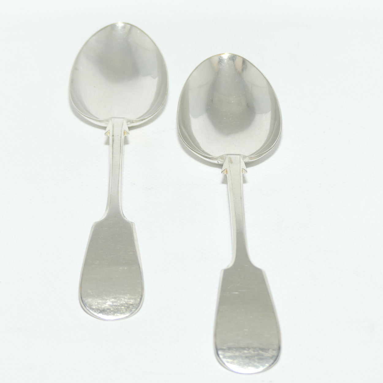 Set of 2 John Dixon and Sons | Silver Plated Fiddle Pattern Table/Serving Spoons | 23cm