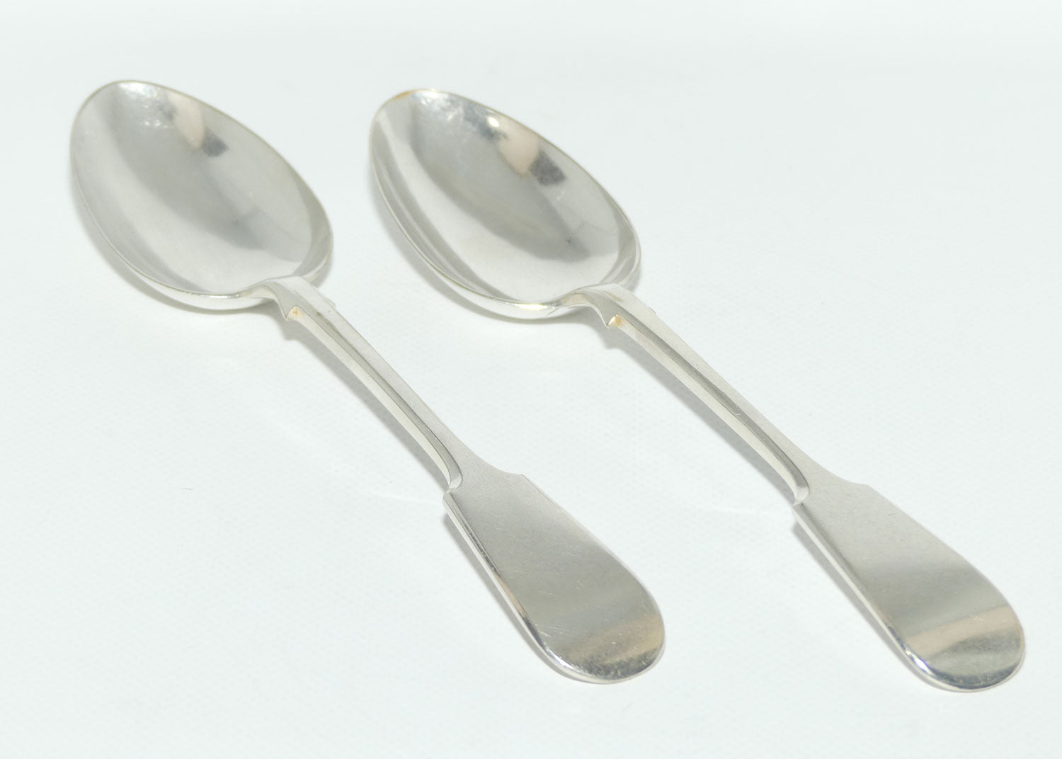 Set of 2 John Dixon and Sons | Silver Plated Fiddle Pattern Table/Serving Spoons | 23cm