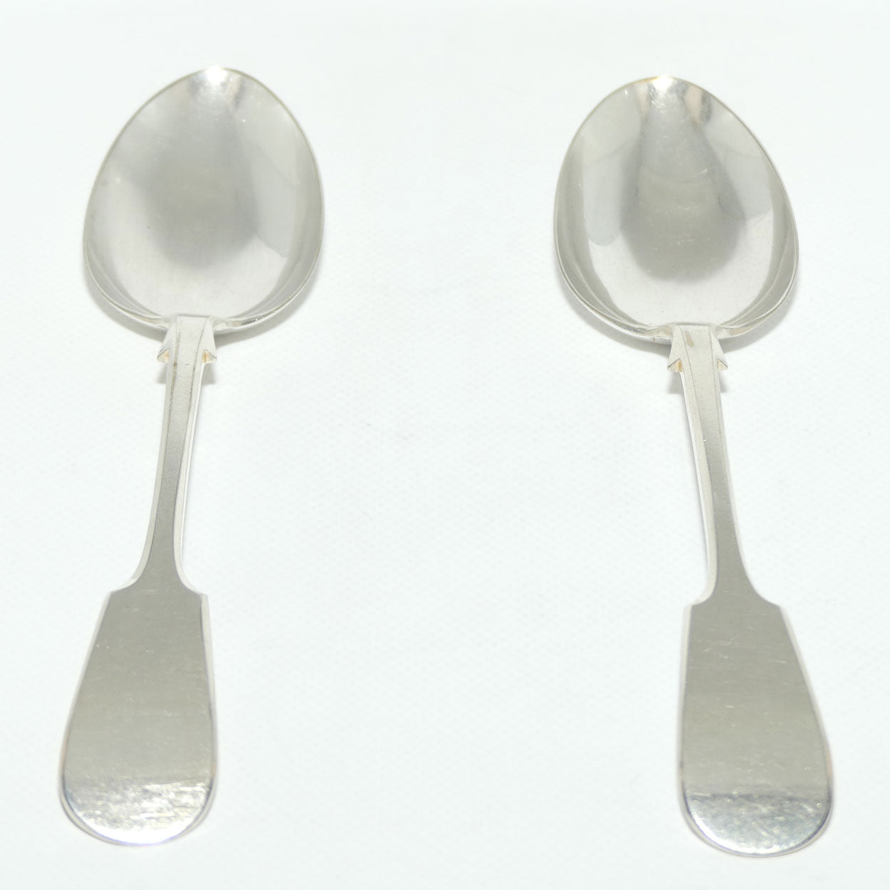 Set of 2 John Dixon and Sons | Silver Plated Fiddle Pattern Table/Serving Spoons | 23cm
