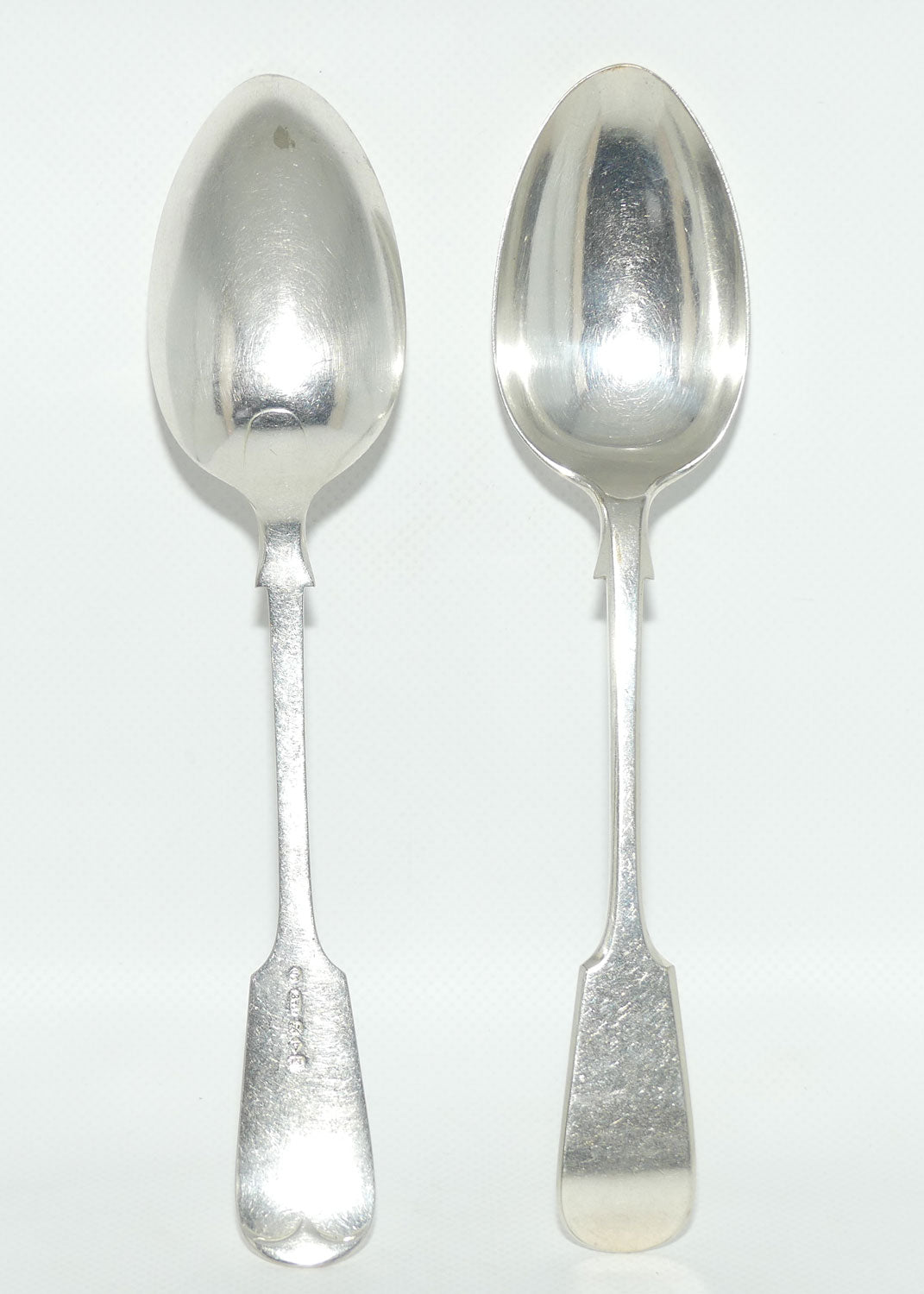 Set of 2 John Dixon and Sons | Silver Plated Fiddle Pattern Table/Serving Spoons | 23cm