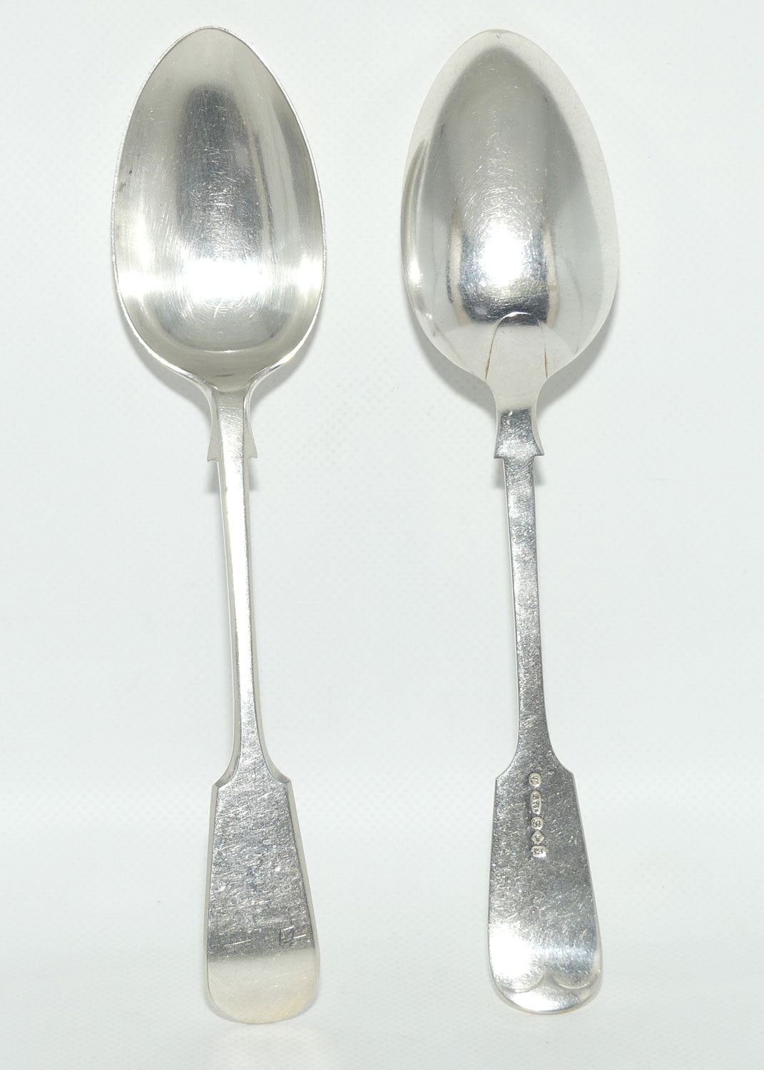 Set of 2 John Dixon and Sons | Silver Plated Fiddle Pattern Table/Serving Spoons | 23cm