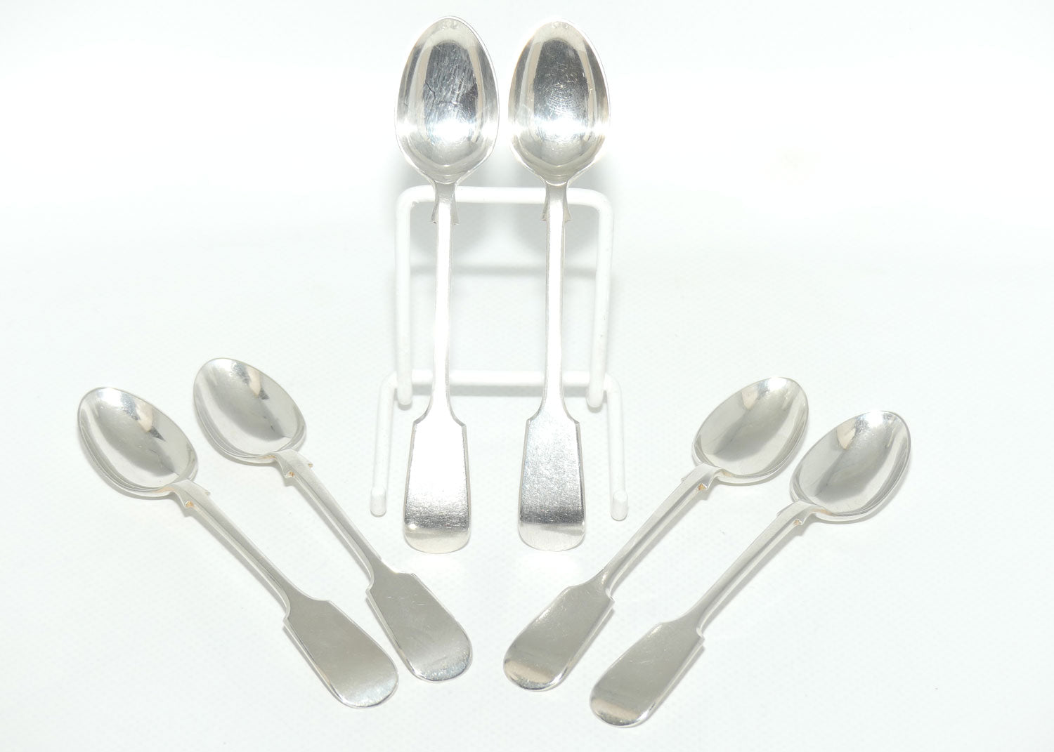 Set of 6 John Dixon and Son | Silver Plated Fiddle Pattern Teaspoon | 12.5cm