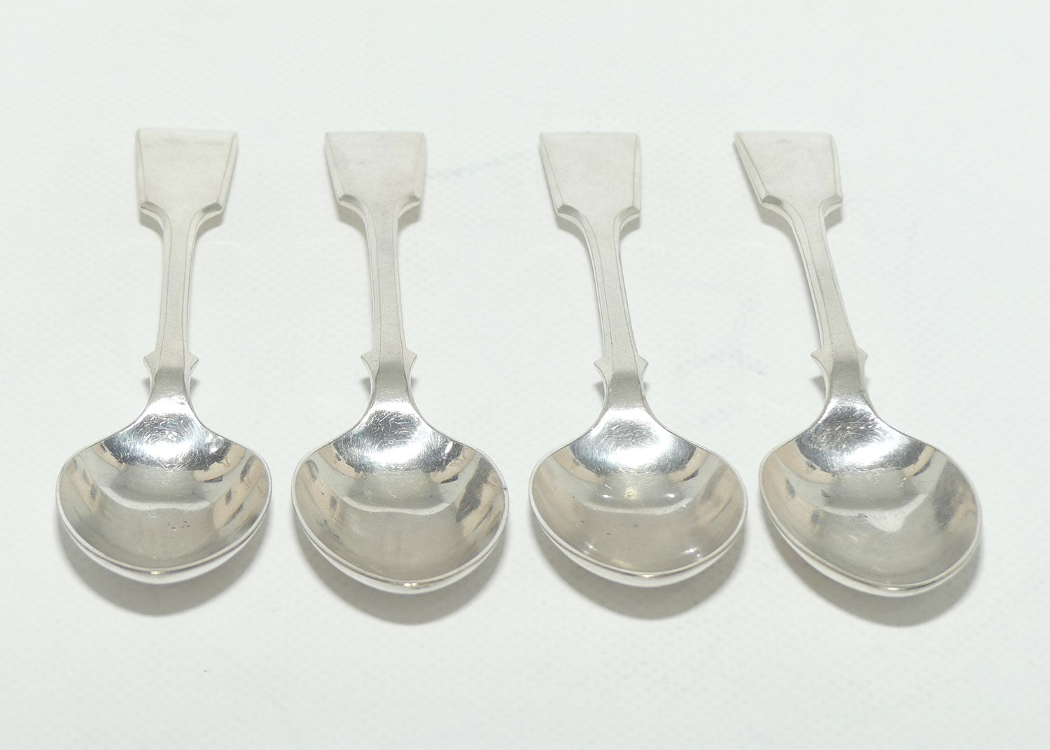 Set of 4 John Dixon and Son | Silver Plated Fiddle Pattern Teaspoon | 14.5cm