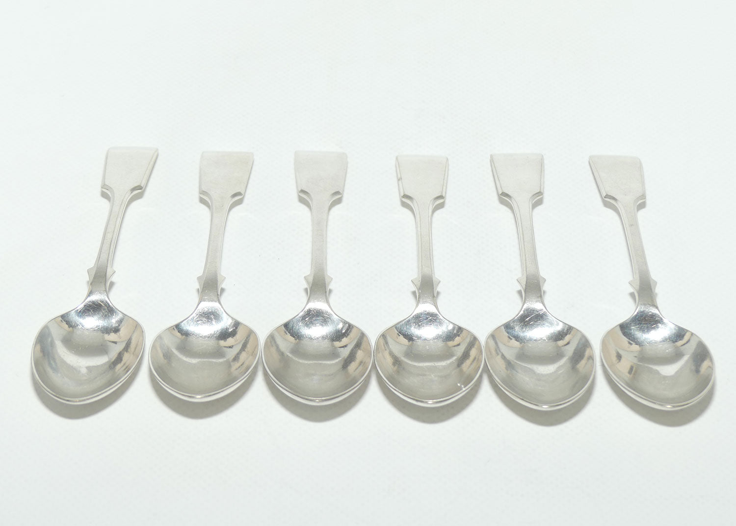 Set of 6 John Dixon and Son | Silver Plated Fiddle Pattern Teaspoon | 14.5cm
