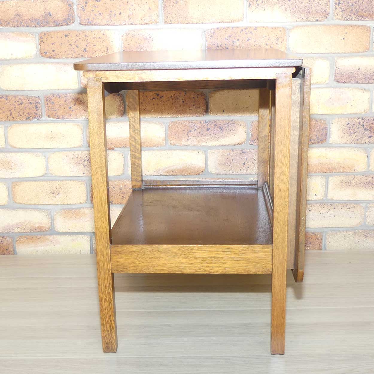 English Oak folding occasional table | perfect for between lounge chairs