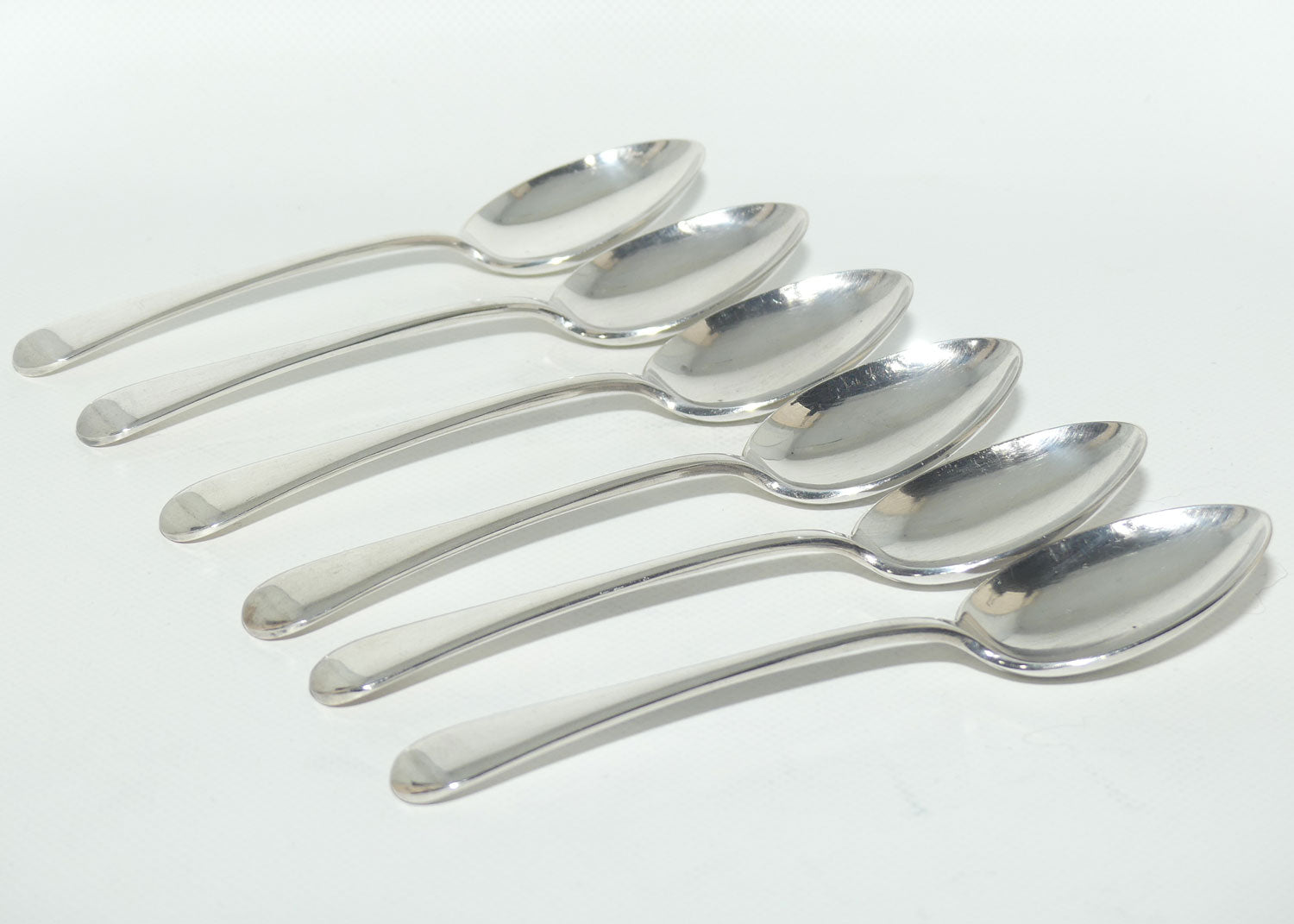 Set of 6 Berkeley EPNS A1 | Silver Plated Desert spoons | 17.5cm