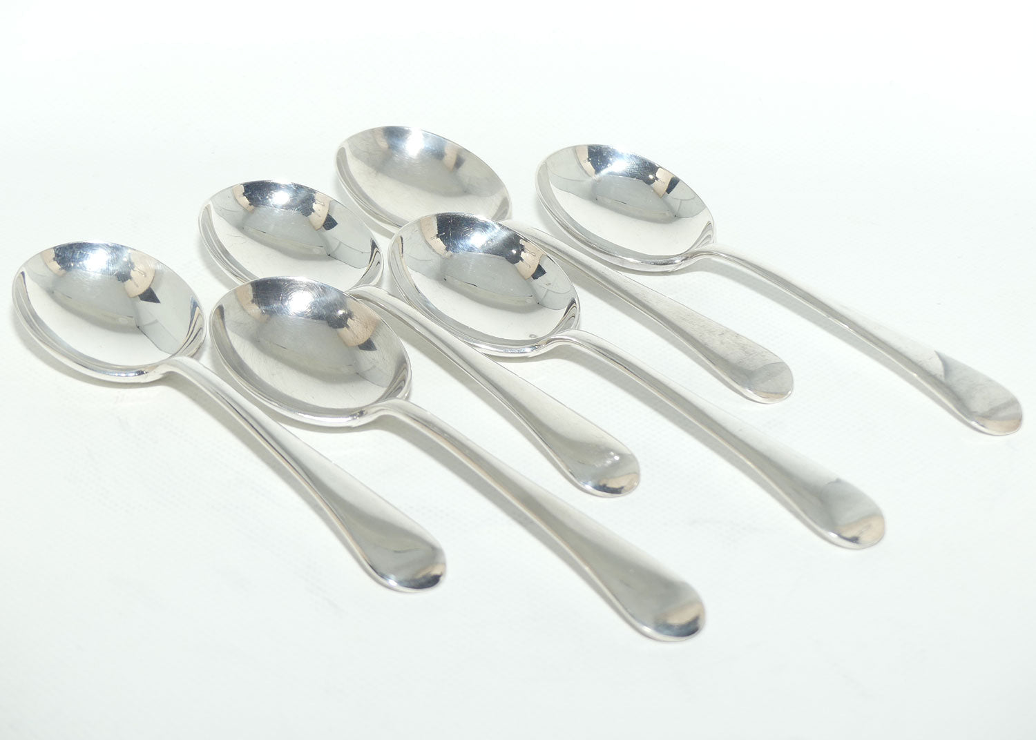 Set of 6 Berkeley EPNS A1 | Silver Plated Soup spoons | 17cm