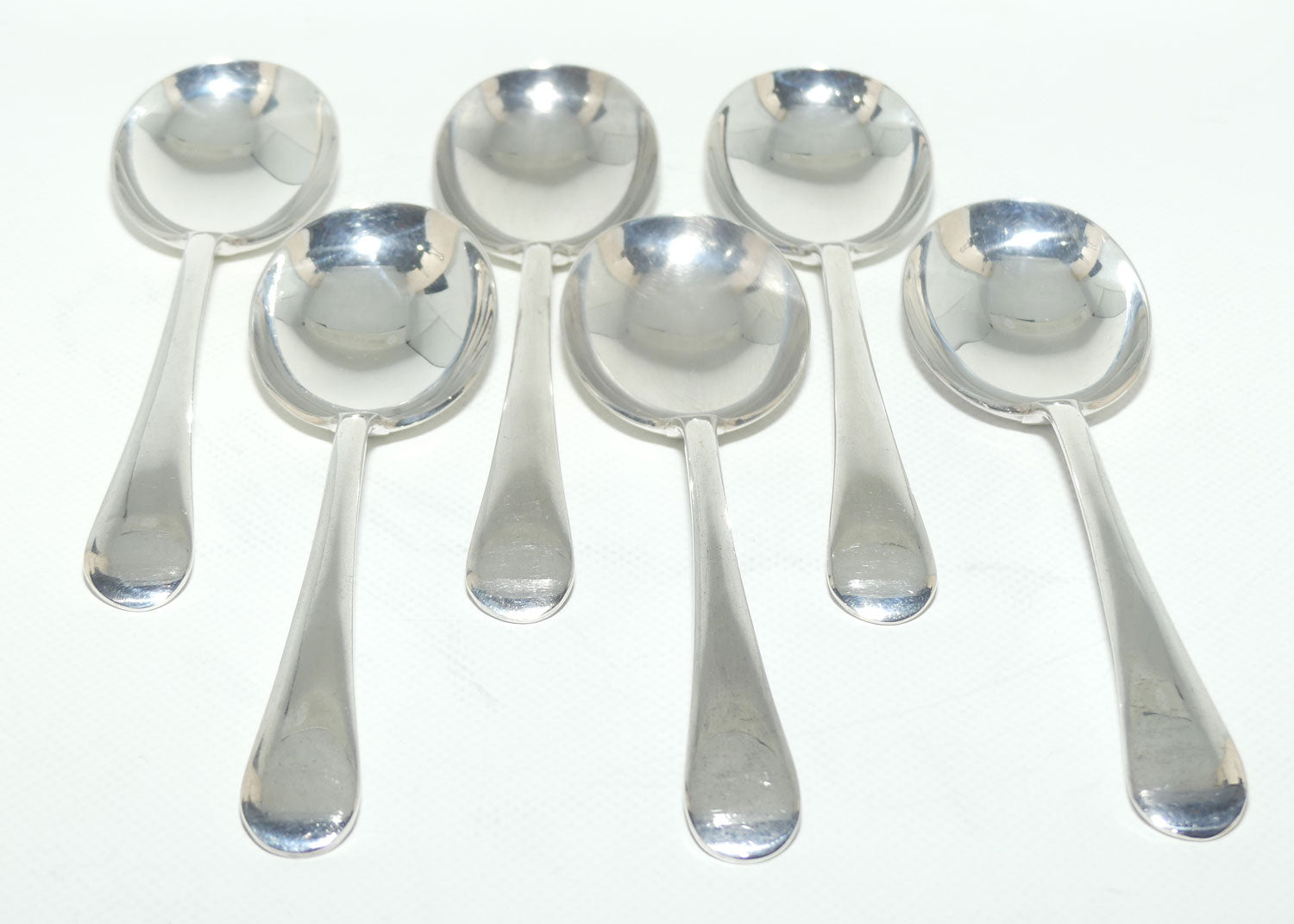 Set of 6 Berkeley EPNS A1 | Silver Plated Soup spoons | 17cm