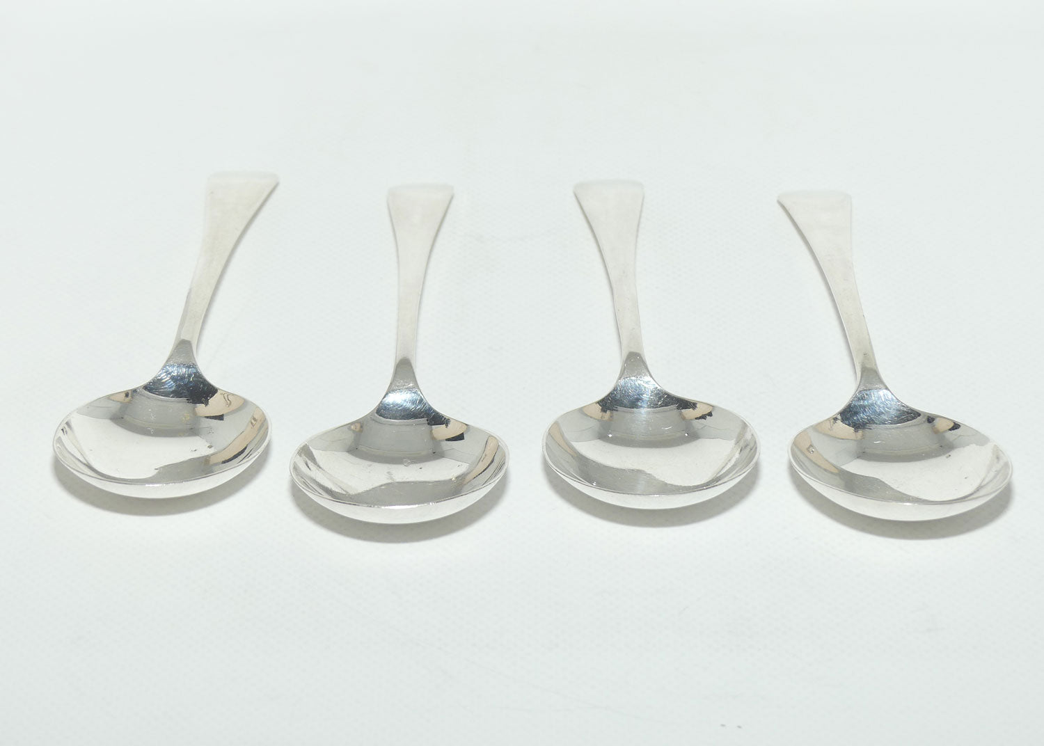 Set of 4 EPNS Silver Plate | Old English Pattern Soup Spoons | 17cm