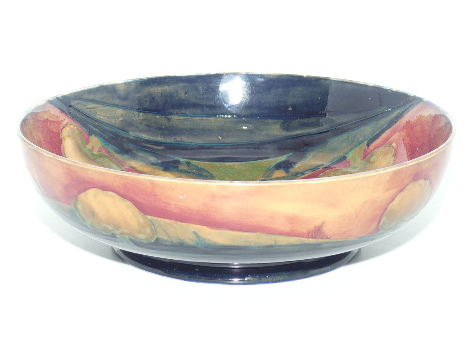 William Moorcroft Eventide footed bowl | Shape 88