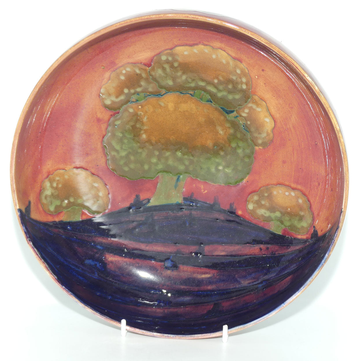 William Moorcroft Eventide footed bowl | Shape 88 | Three Trees