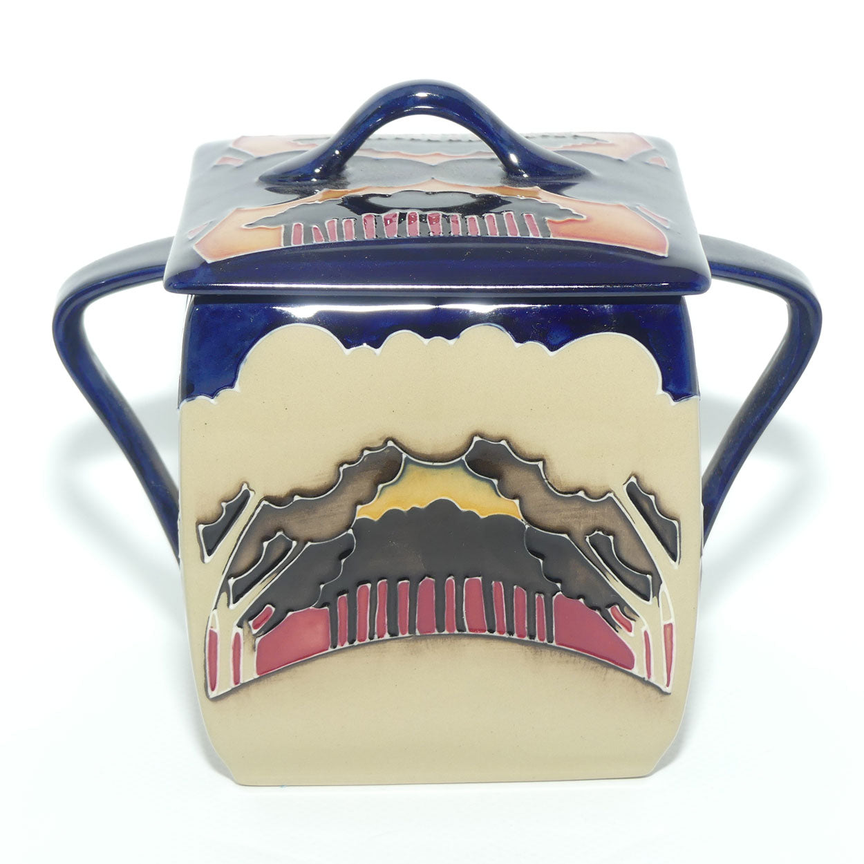 Moorcroft Eventide Winter 243/4 lidded box (Num Ed)