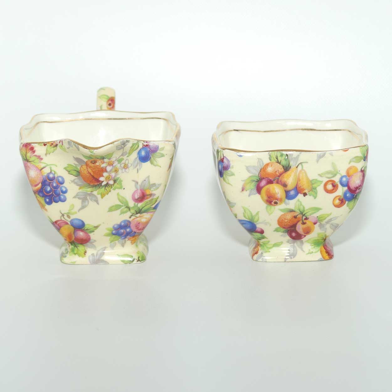Royal Winton Evesham Coffee Milk Jug and Sugar Bowl | Ascot