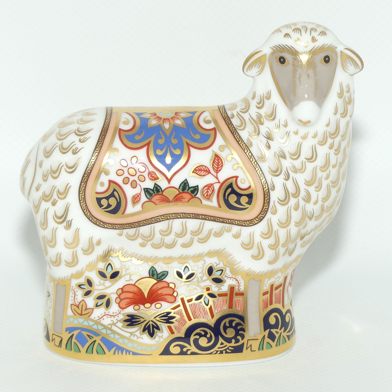 Royal Crown Derby paperweight | Imari Ewe