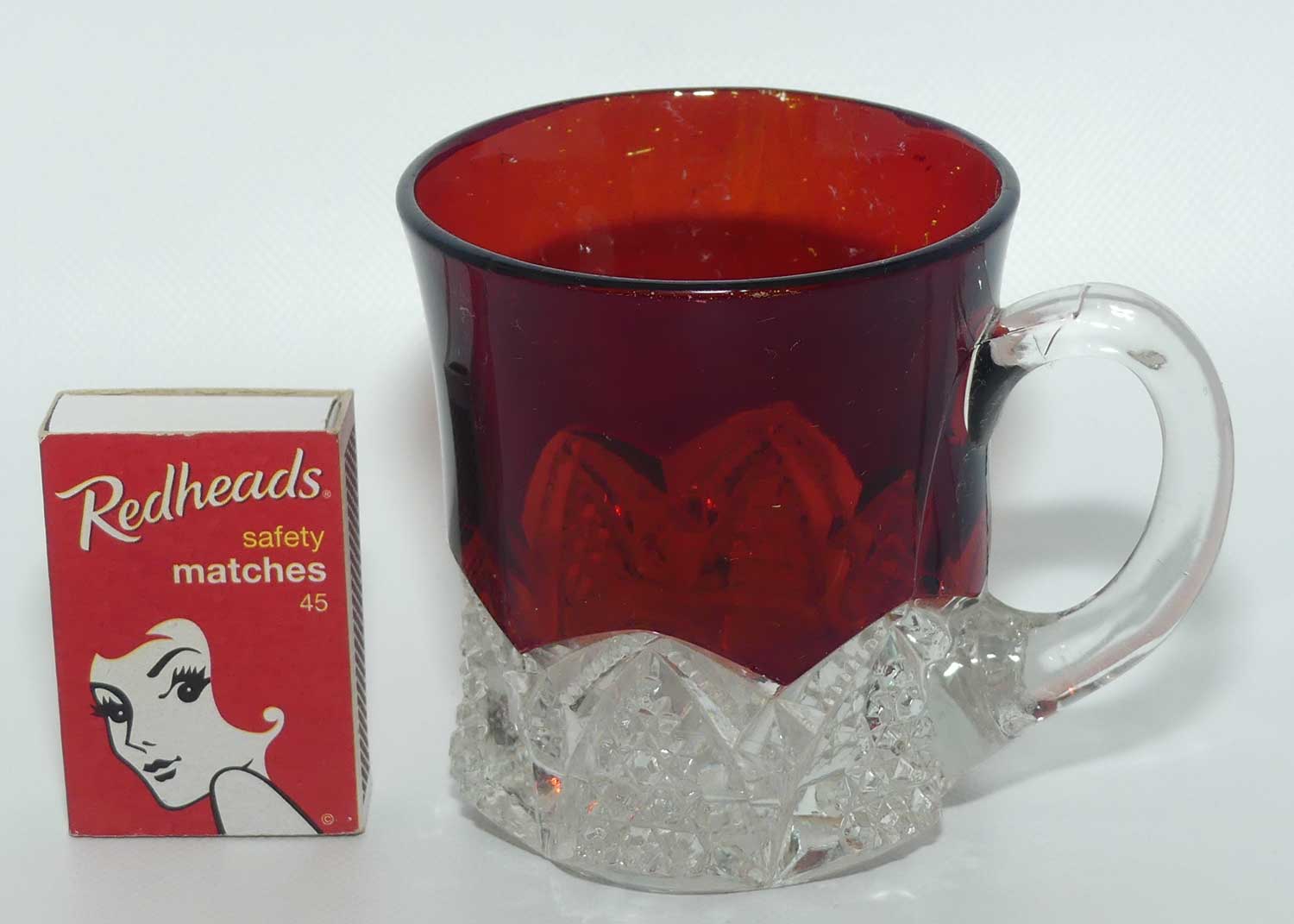 Exhibition Glass mug | Ruby glass