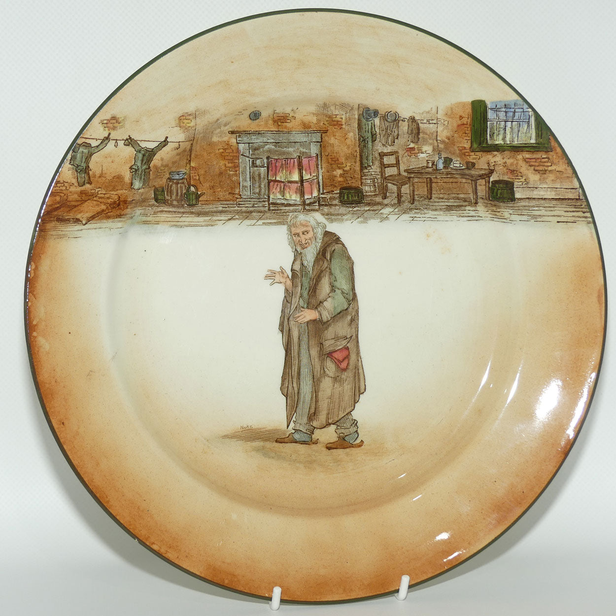 Royal Doulton Dickens Fagin round rack plate | 27cm