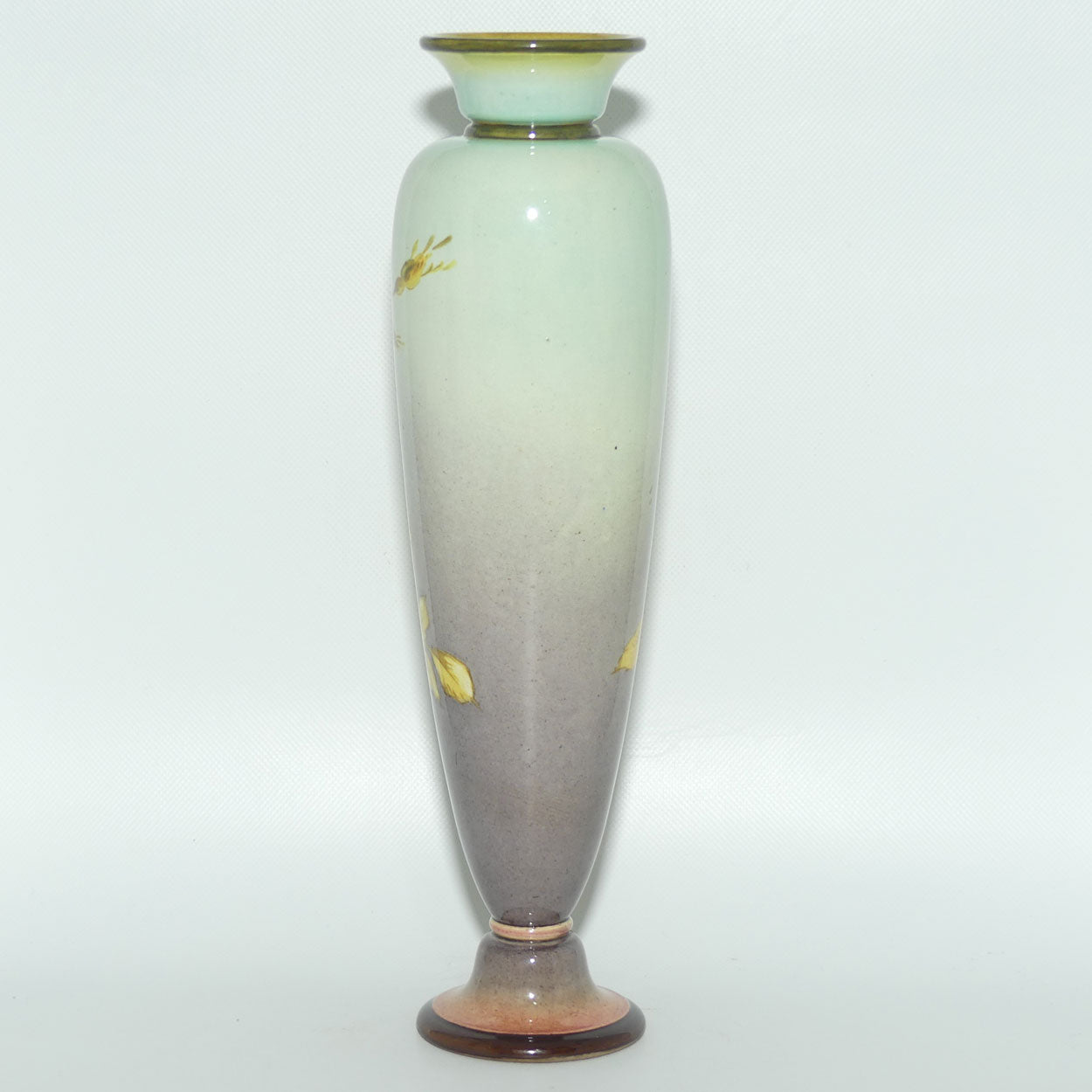 Doulton Burslem Faience vase decorated with Flowers by Kate Rogers | Fine Example