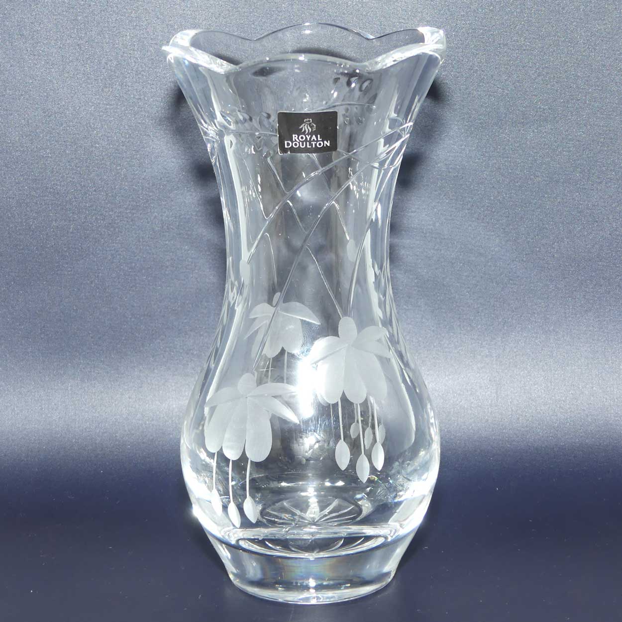 Royal Doulton Crystal | Falling Stars vase | 20cm
