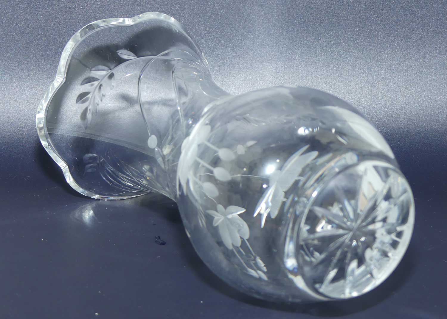 Royal Doulton Crystal | Falling Stars vase | 20cm