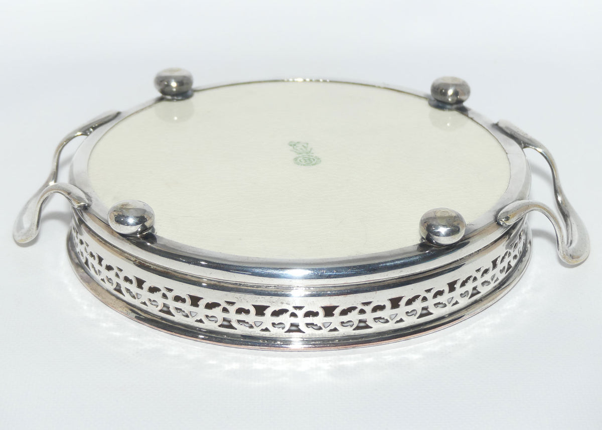 Royal Doulton Shakespearean Falstaff EP handled drinks serving tray