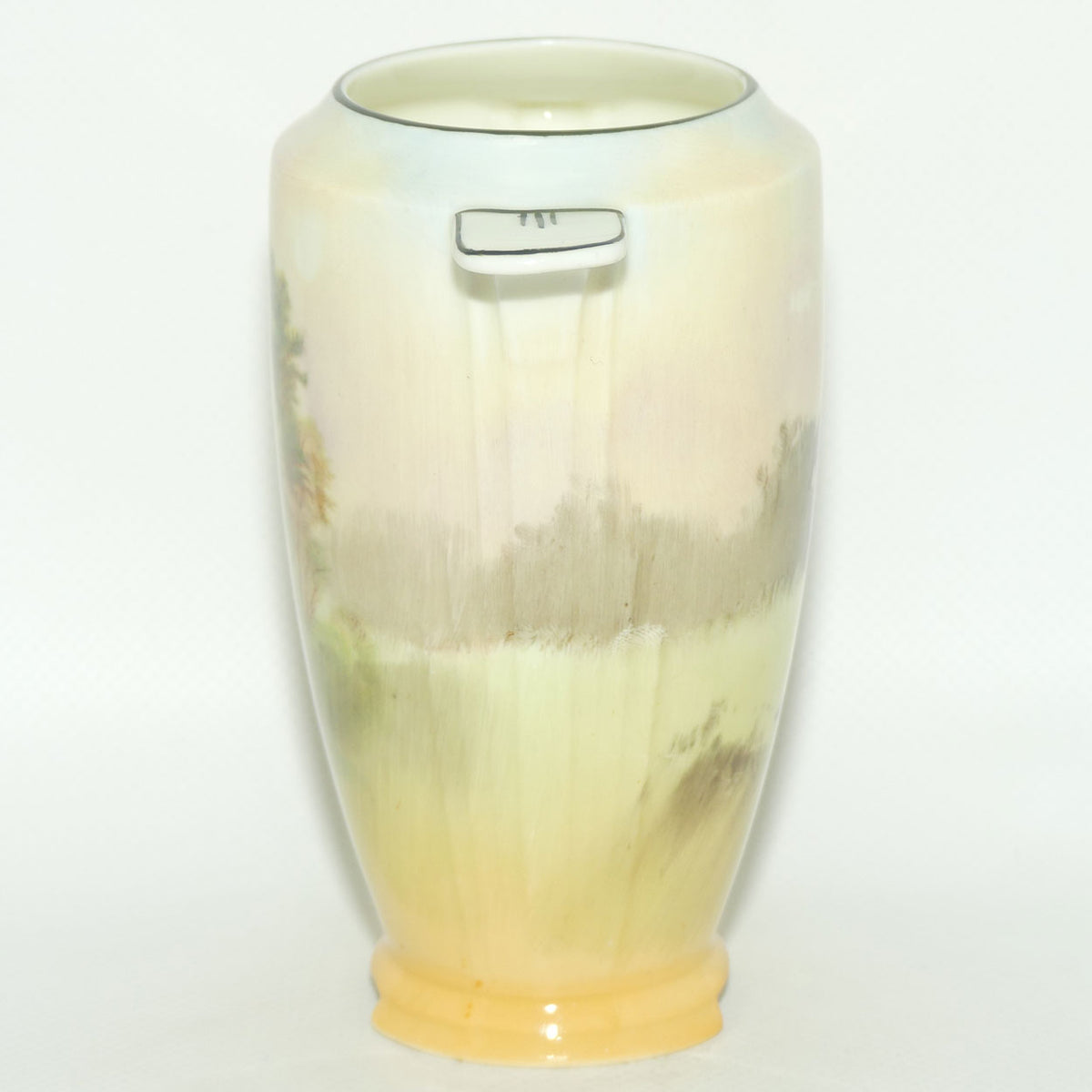 Royal Doulton Shakespearean Falstaff twin handled Art Deco vase