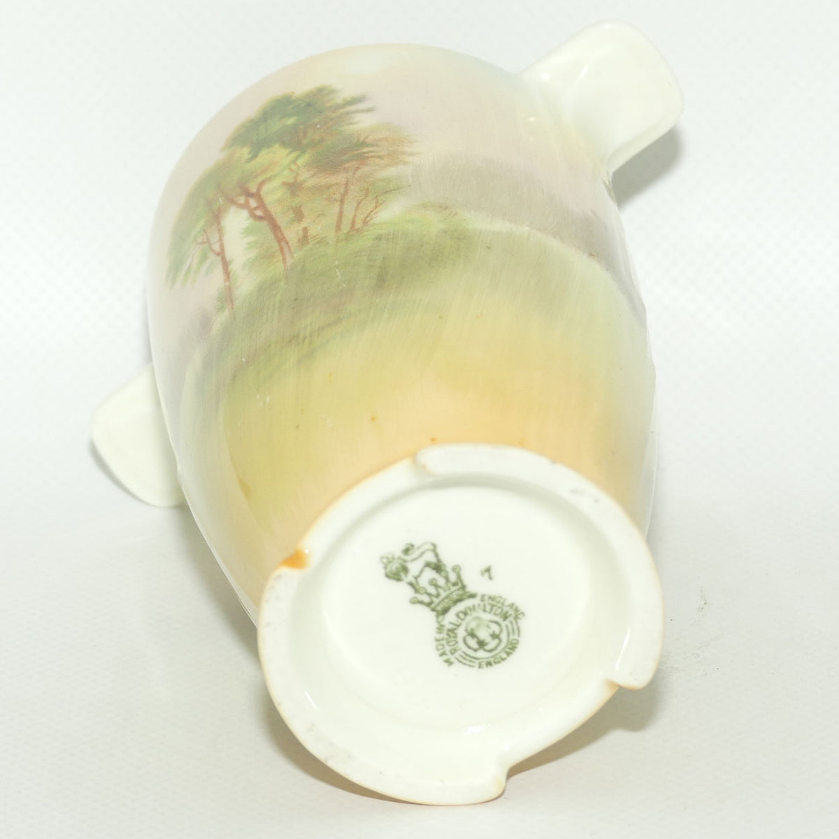 Royal Doulton Shakespearean Falstaff twin handled Art Deco vase