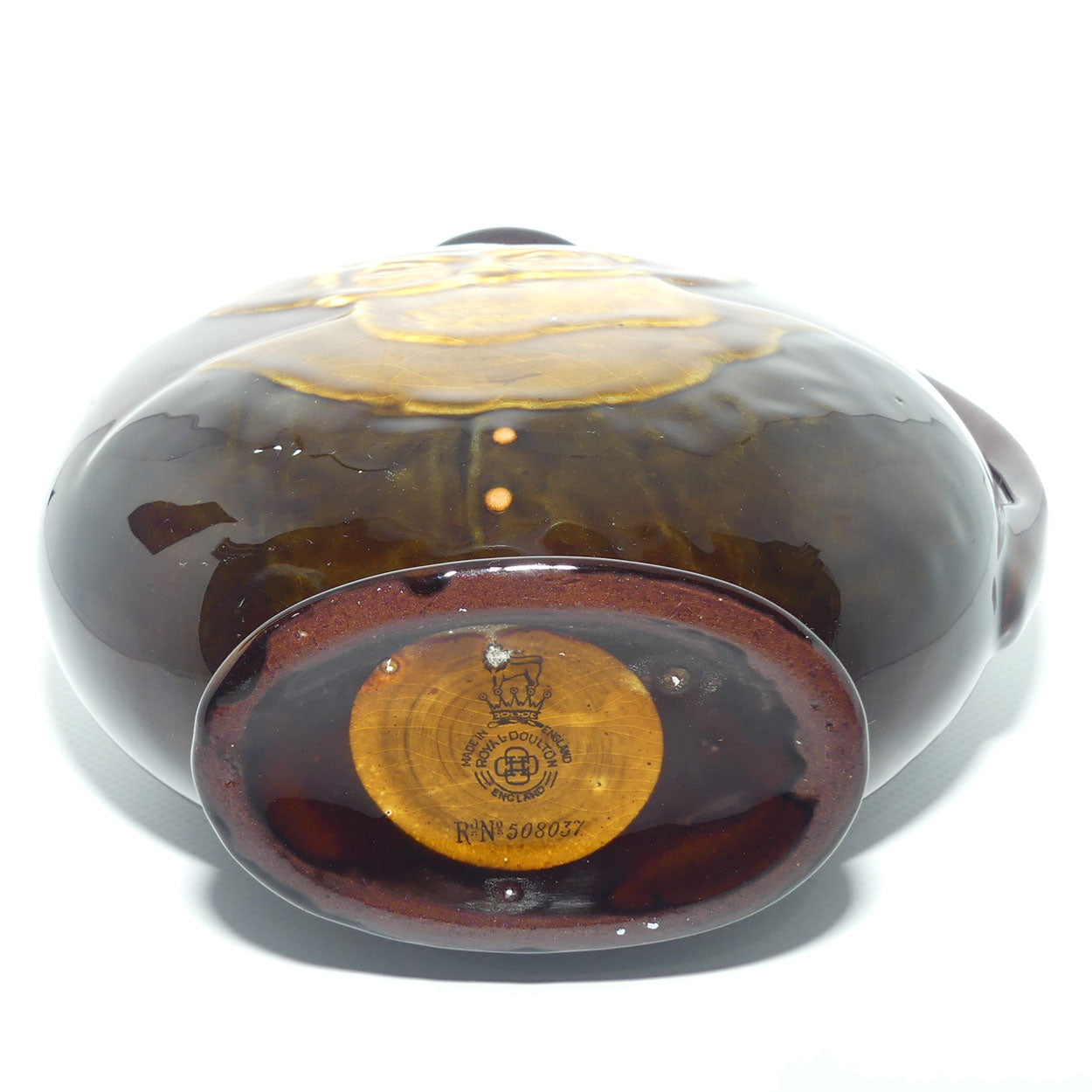 Royal Doulton Kingsware flask | Falstaff | Green tone | Dewars