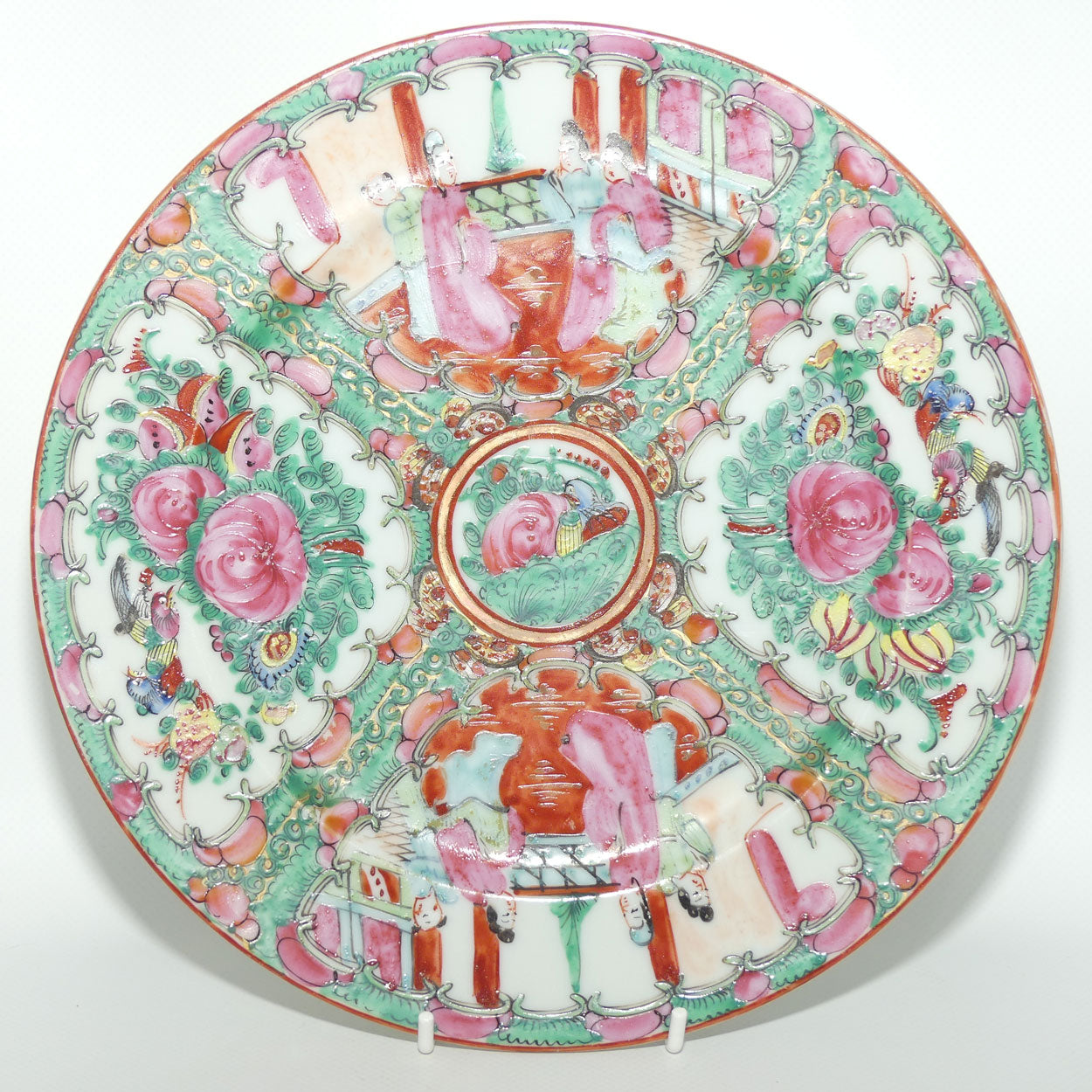 early 20th century Famille Rose | Famille Vert plate | Divided in Sections