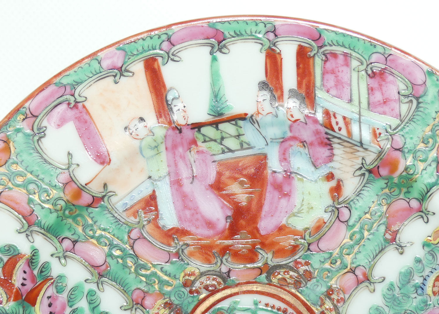 early 20th century Famille Rose | Famille Vert plate | Divided in Sections