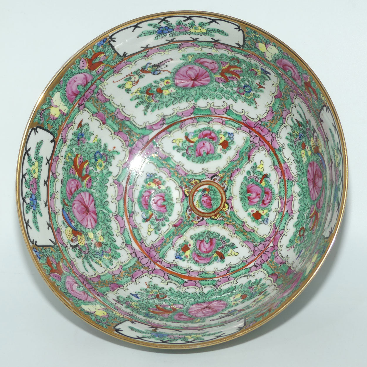 early 20th century Famille Rose bowl | 30.5cm diam