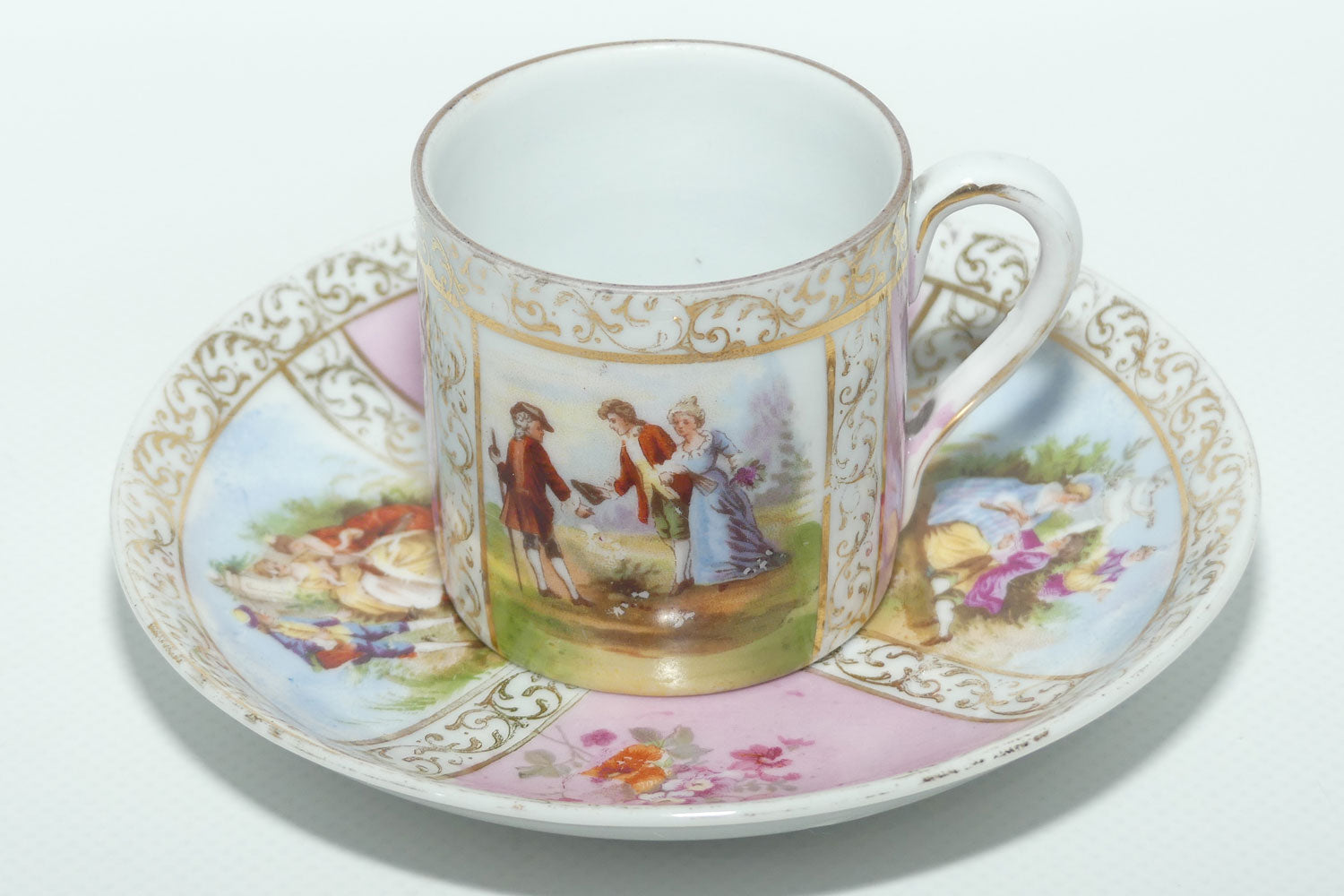 CG Schierholz & Sohn Neoclassical demi tasse duo