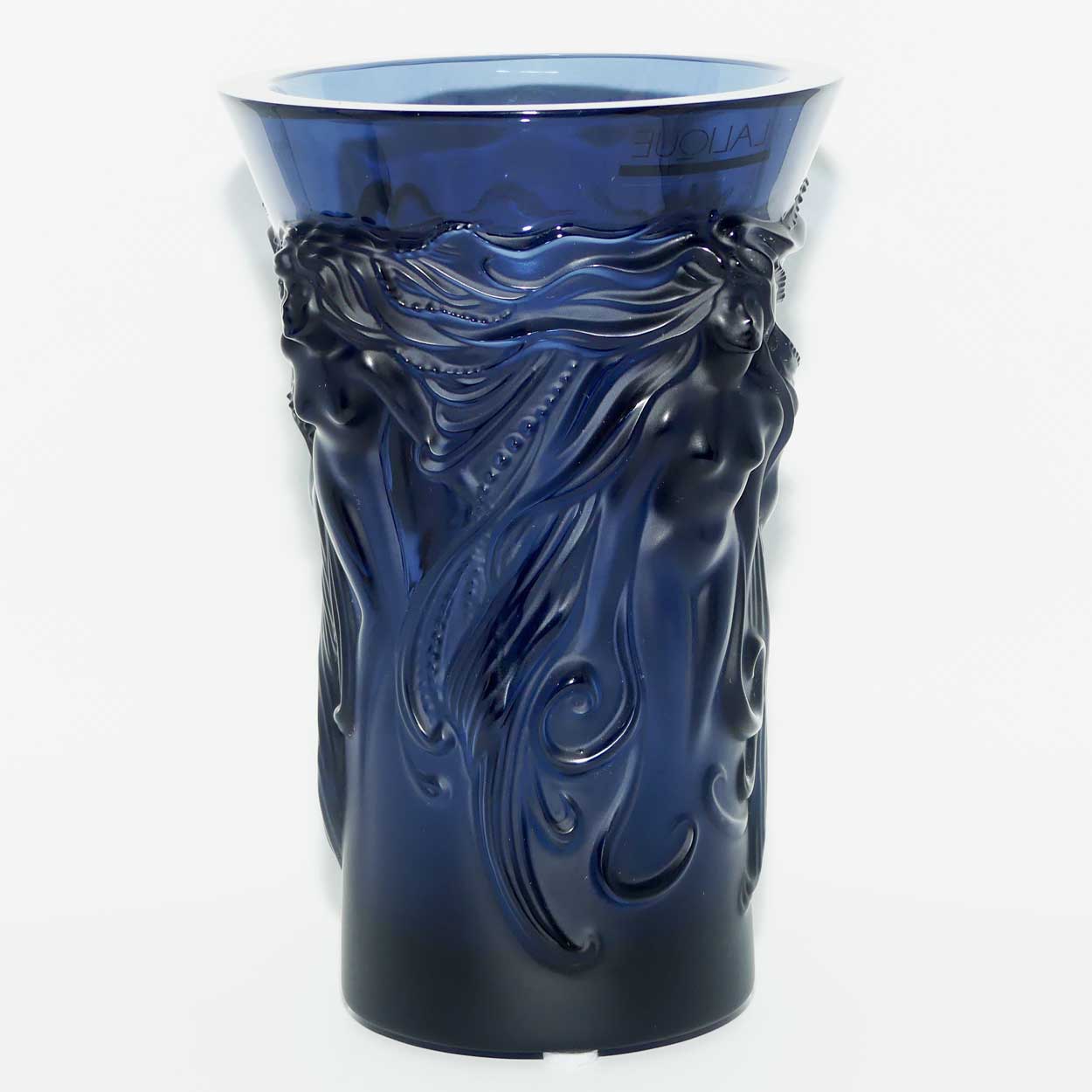 Lalique France Fantasia vase | Midnight Blue