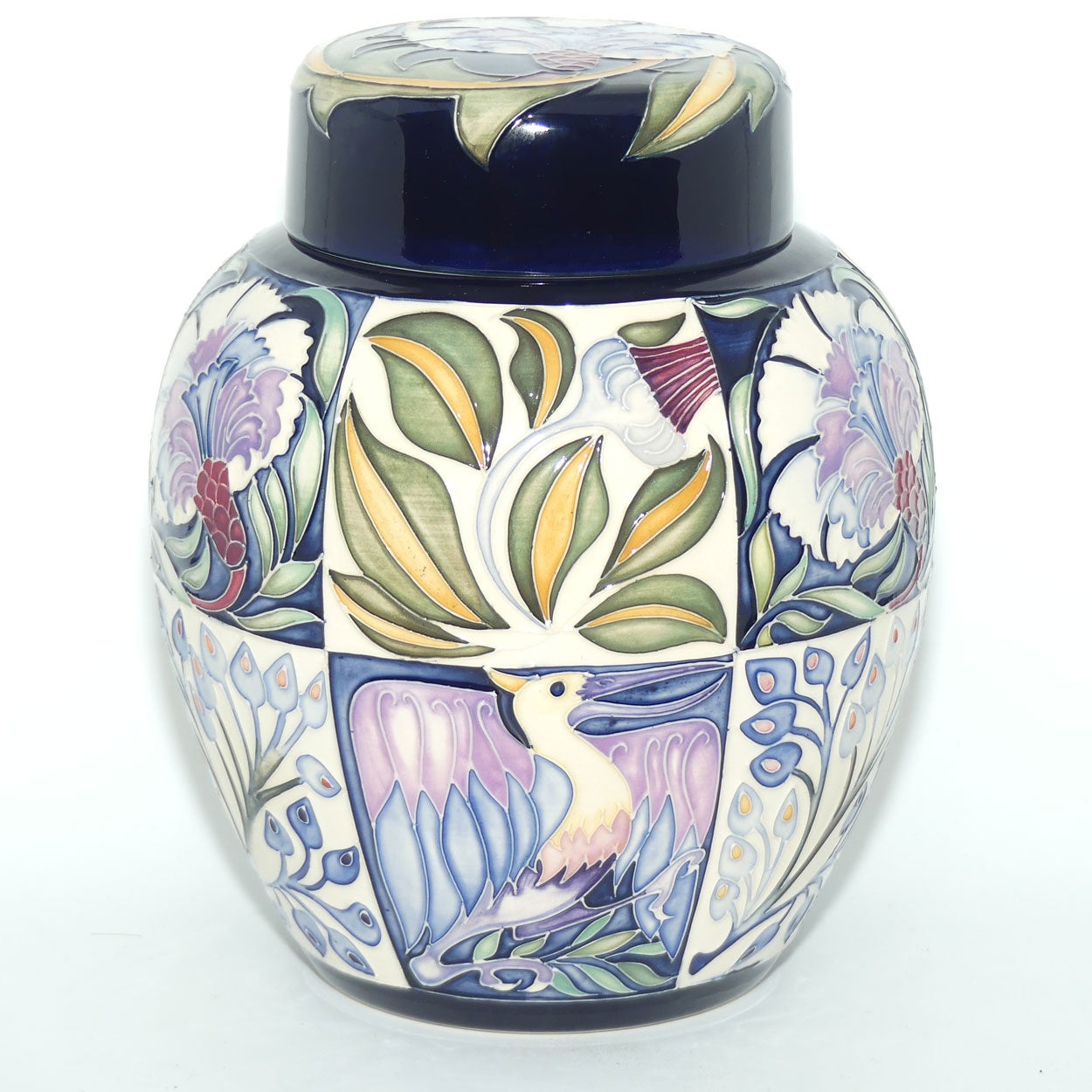 Moorcroft Fantastical Friends Blue 769/8 ginger jar | LE 3/50