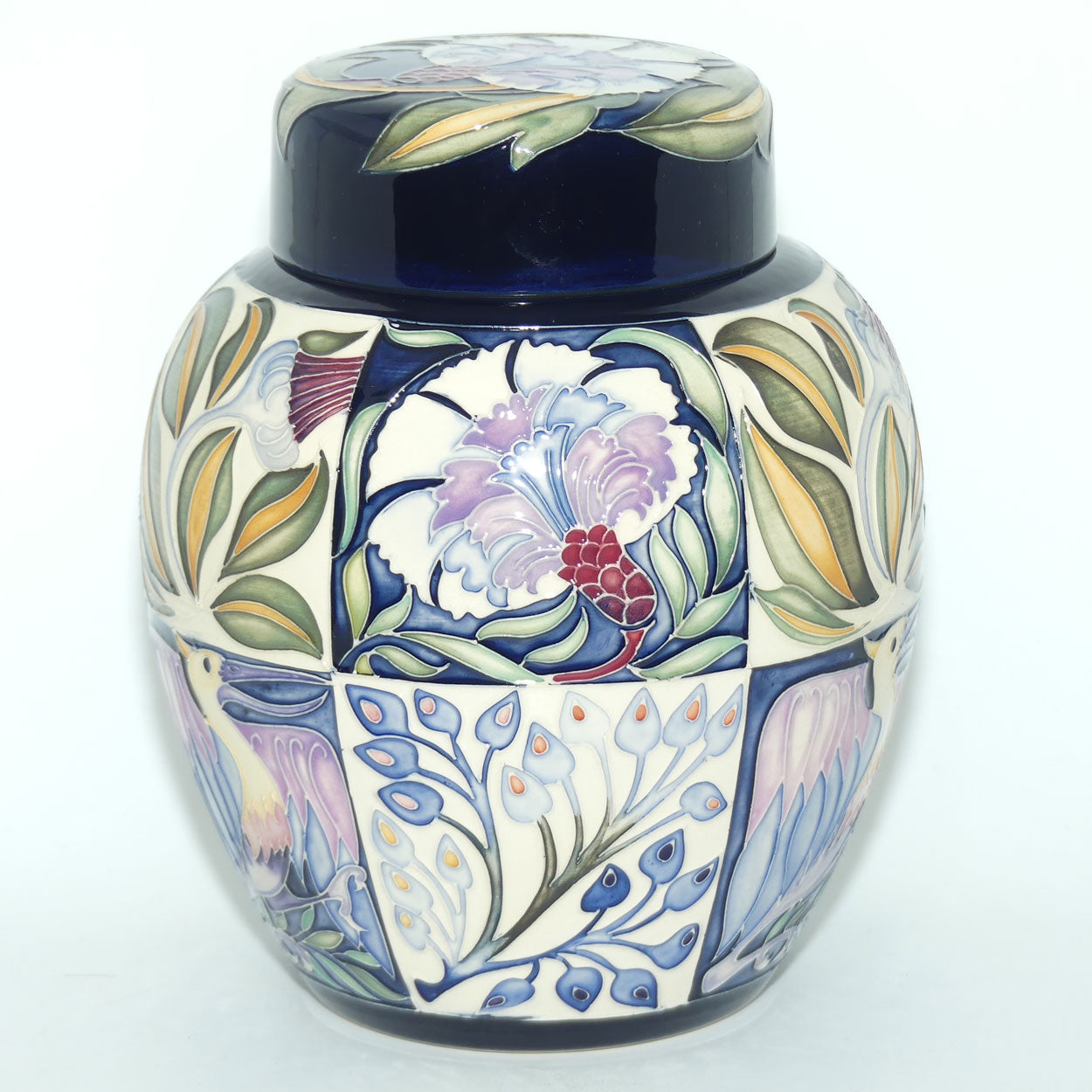 Moorcroft Fantastical Friends Blue 769/8 ginger jar | LE 3/50