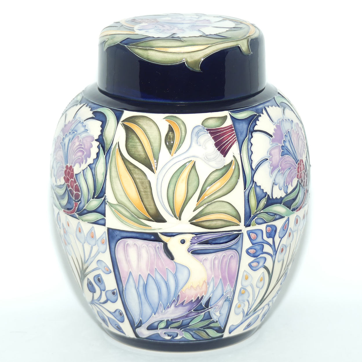 Moorcroft Fantastical Friends Blue 769/8 ginger jar | LE 3/50