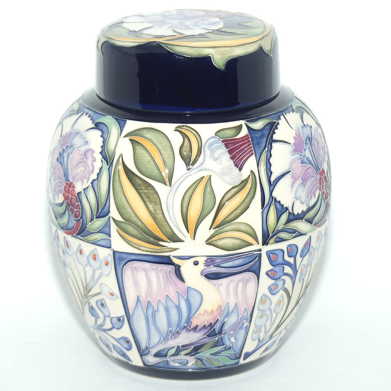 Moorcroft Fantastical Friends Blue 769/8 ginger jar | LE 3/50