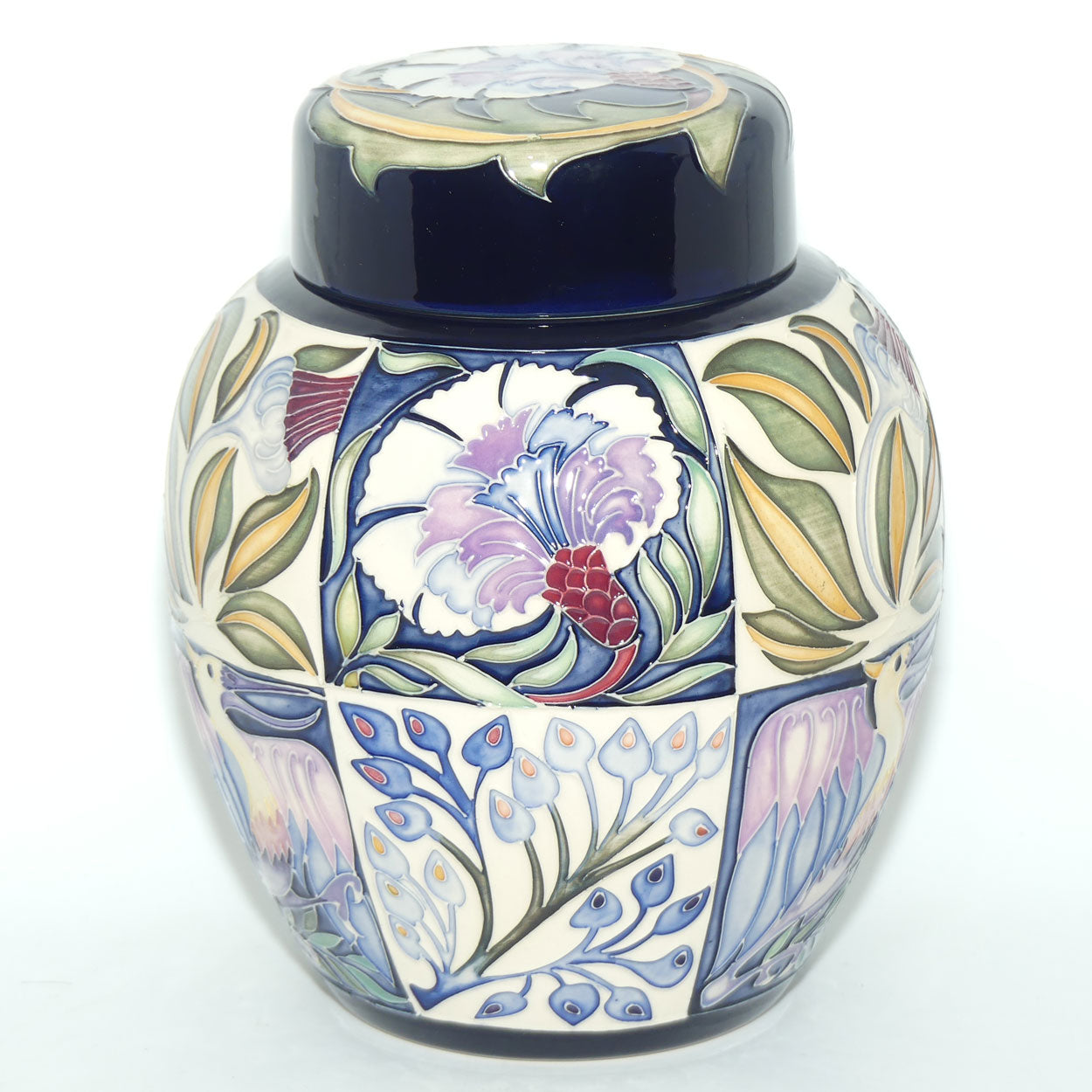 Moorcroft Fantastical Friends Blue 769/8 ginger jar | LE 3/50