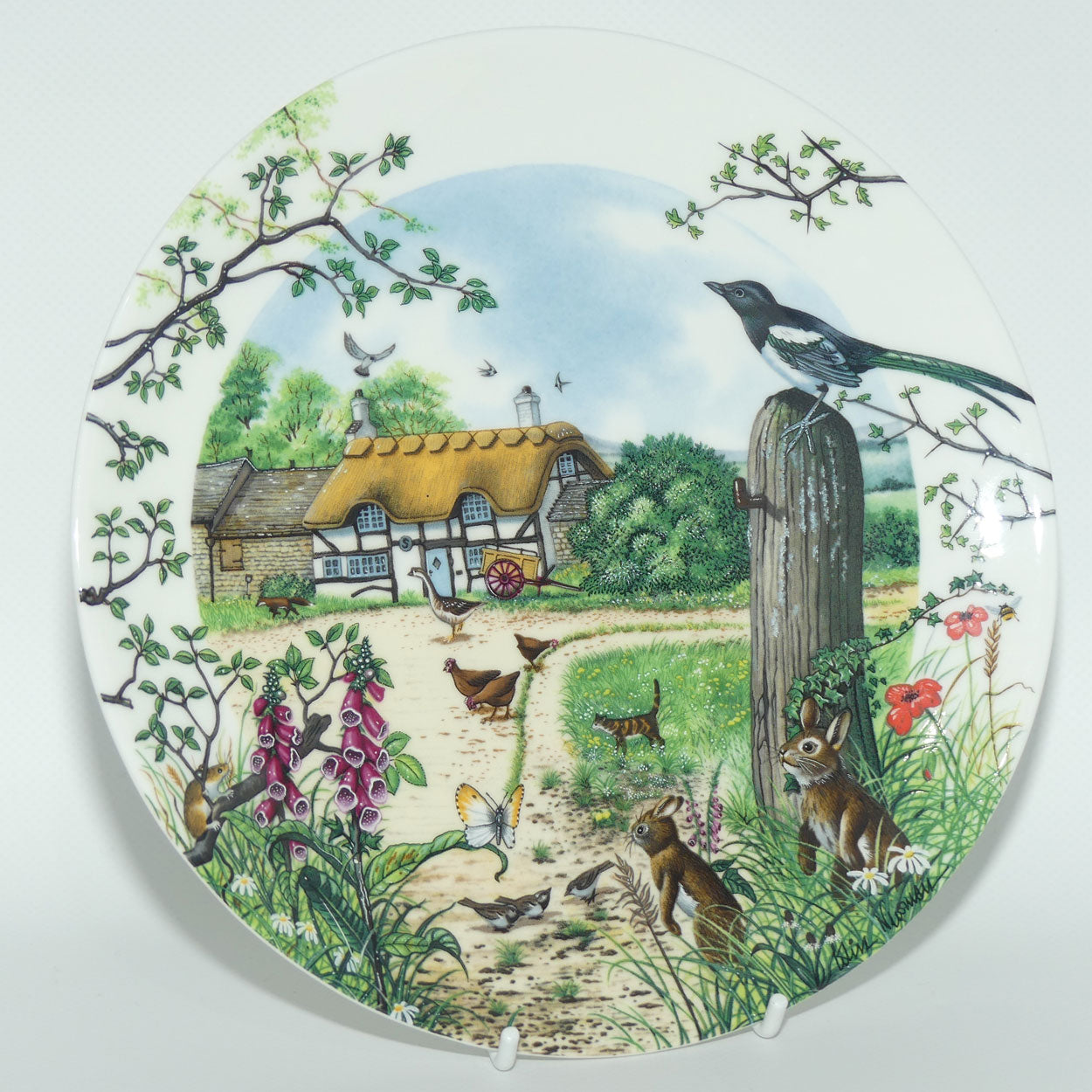 Wedgwood Bone China plate | Colin Newman's Country Panorama #6 | The Farm Cottage