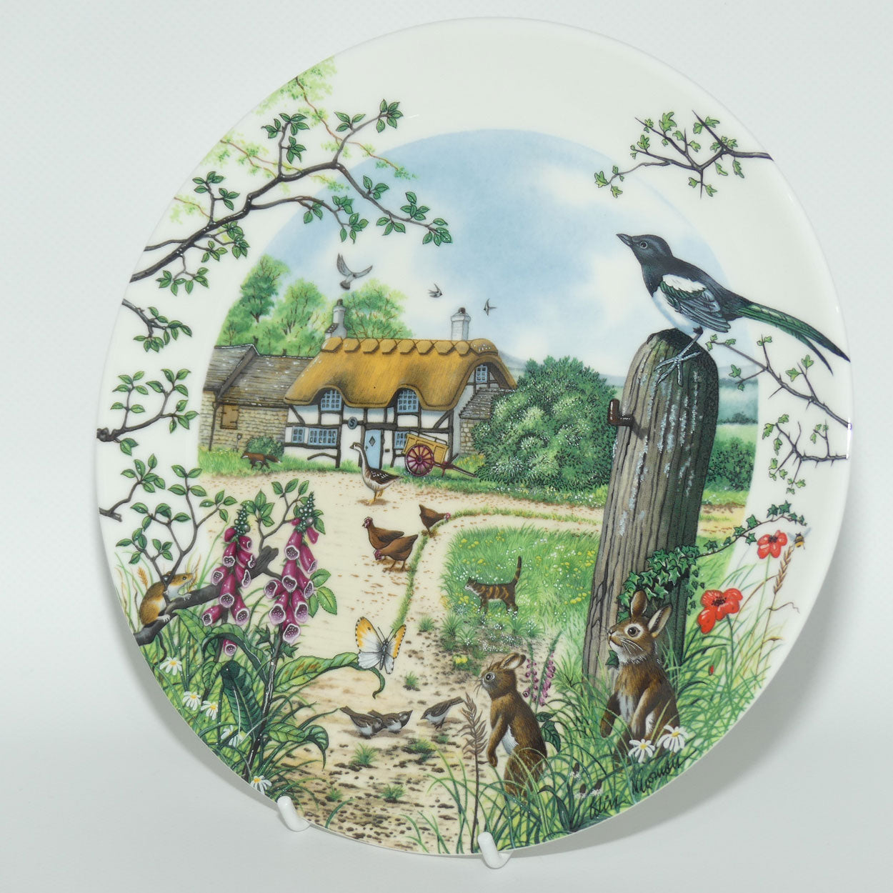 Wedgwood Bone China plate | Colin Newman's Country Panorama #6 | The Farm Cottage