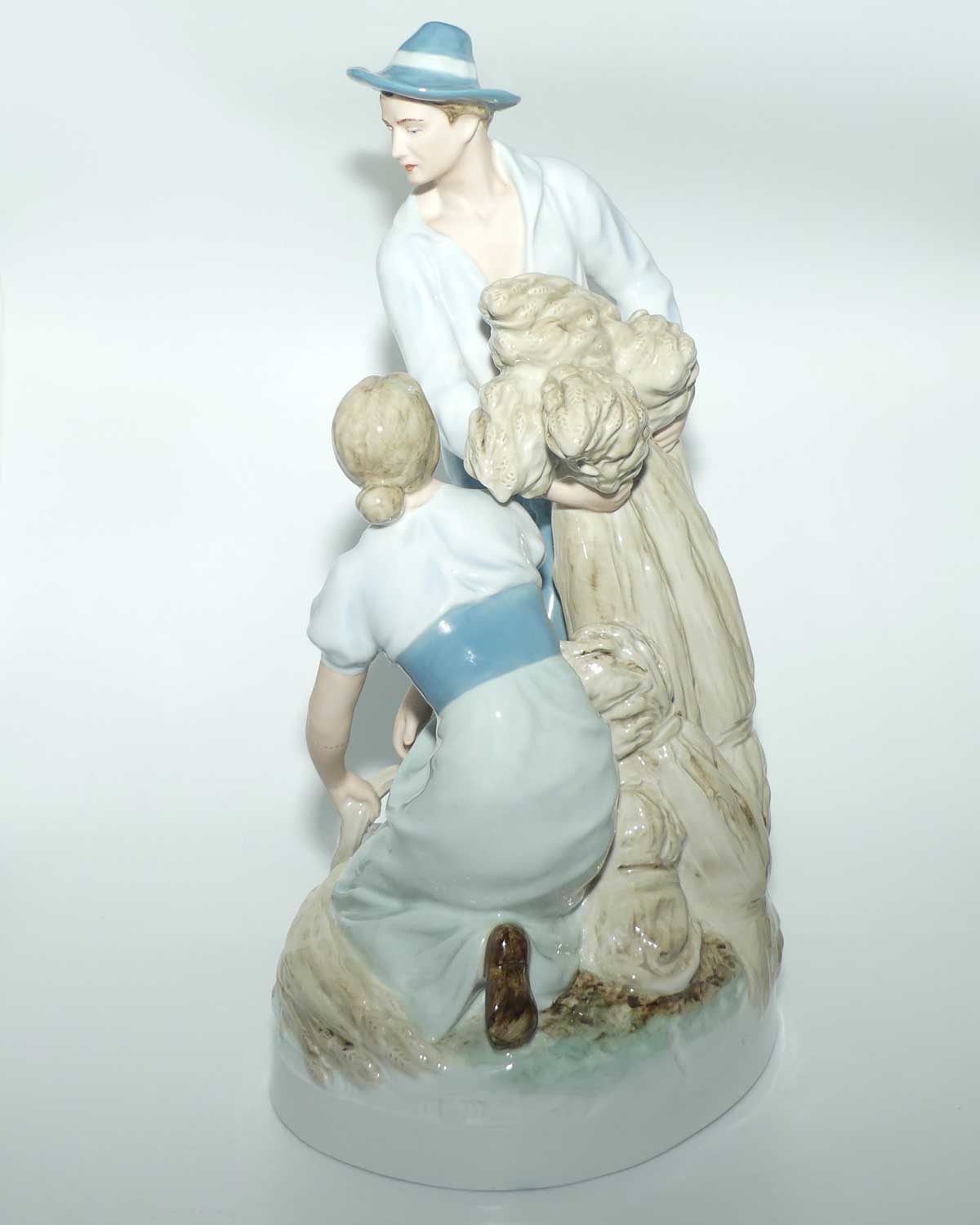 Royal Dux Bohemia Figure Group | Farming Couple