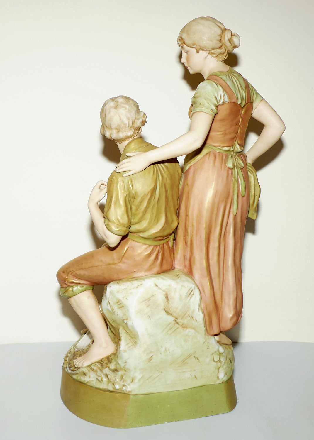 Royal Dux Bohemia Figure Group | 2125 | Farmer, Mother and Child