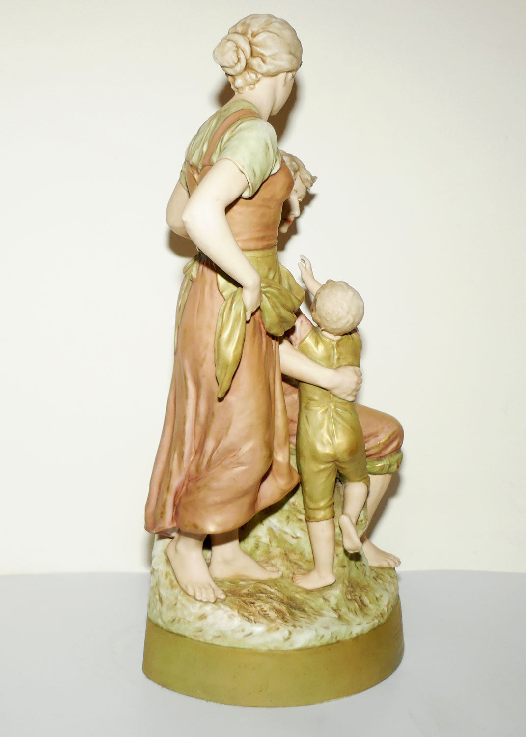 Royal Dux Bohemia Figure Group | 2125 | Farmer, Mother and Child