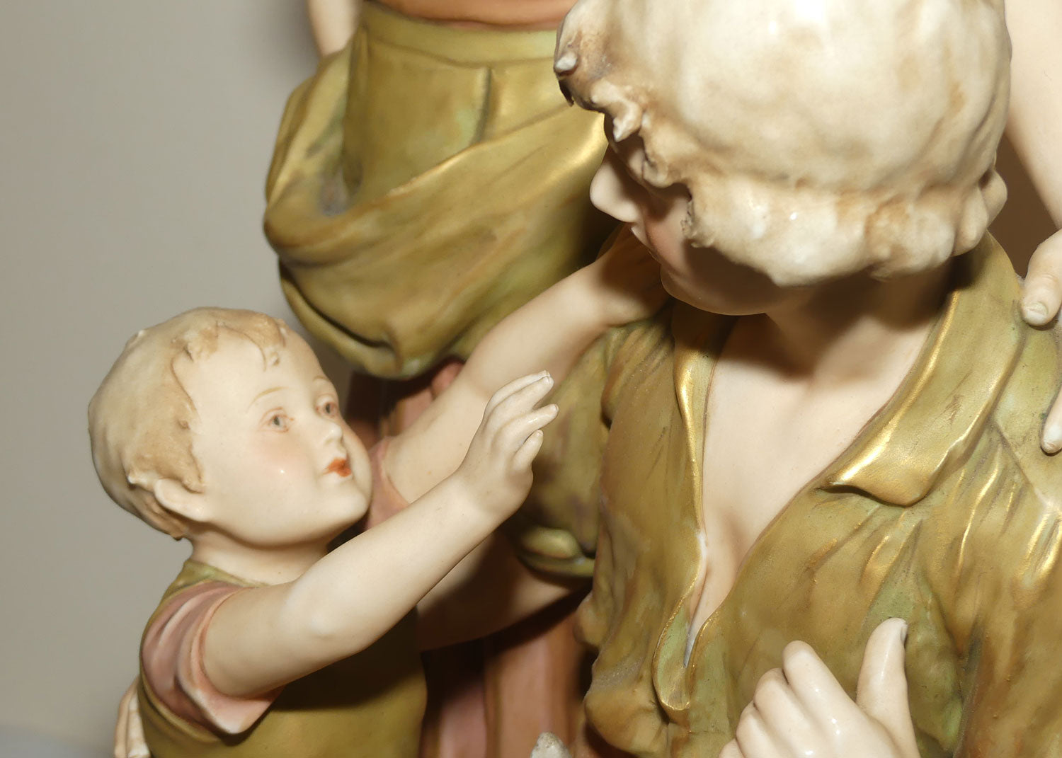 Royal Dux Bohemia Figure Group | 2125 | Farmer, Mother and Child