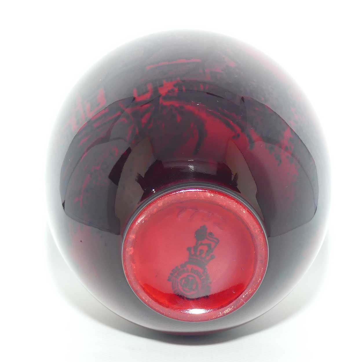 Royal Doulton Flambe small bulbous Farmhouse vase