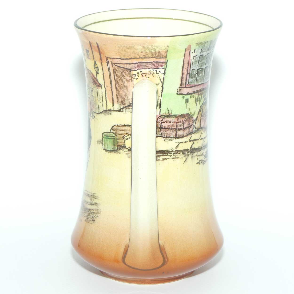 Royal Doulton Dickens Fat Boy twin handle vase D5175
