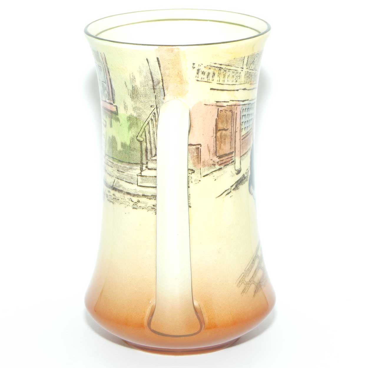 Royal Doulton Dickens Fat Boy twin handle vase D5175